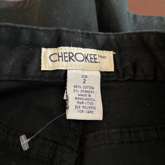 NWT Cherokee Womens Shorts Black Stretch Size 2 - Picture 4 of 4